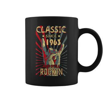 Classic Since 1963 Still Rockin Birthday Vintage Rock Coffee Mug - Seseable