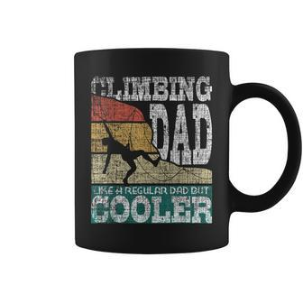 Climbing Dad Like A Regular Dad But Cooler Rock Climber Gift For Mens Coffee Mug | Mazezy UK