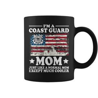 Coast Guard Mom American Flag Military Family Gift Gift For Womens Coffee Mug | Mazezy