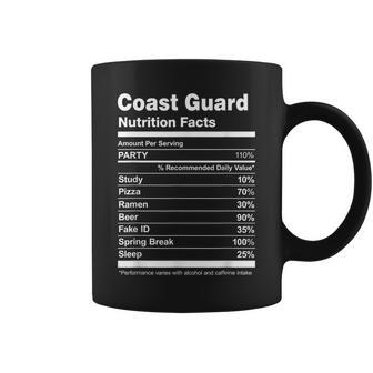 Coast Guard Nutrition Facts College University Coffee Mug - Seseable