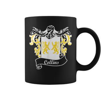 Collins Coat Of Arms Surname Last Name Family Crest Coffee Mug - Seseable