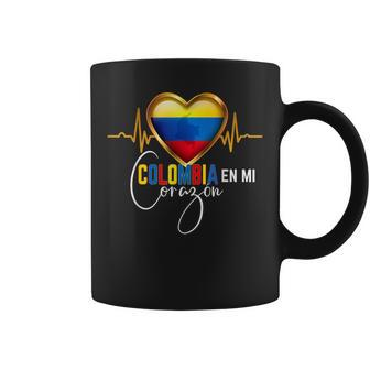 Colombia En Mi Corazon Colombian Pride Matching Coffee Mug - Seseable