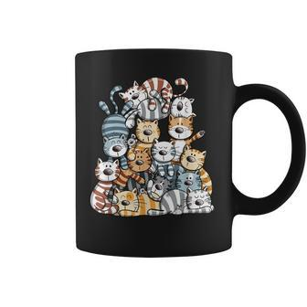 Colorful Cat Team For Cat Lover Cat Mom Cat Dad Coffee Mug | Mazezy