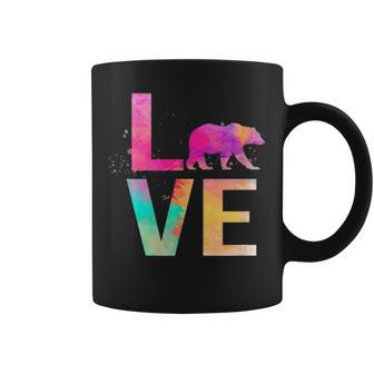 Colorful Polar Bear Mom Gifts Polar Bear Coffee Mug - Seseable
