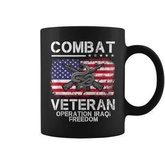 Combat Veteran Operation Iraqi Freedom Veterans Day Iraq Coffee Mug | Seseable CA