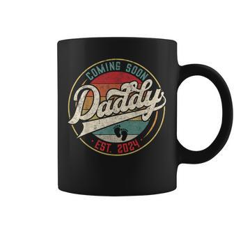 Coming Soon Daddy Est 2024 Promoted To Dad Daddy Fathers Day Coffee Mug - Thegiftio UK
