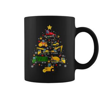 Construction Excavator Christmas Tree For Boys Girls Toddler Coffee Mug - Thegiftio UK