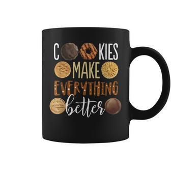 Cookies Make Everything Better Funny Christmas Coffee Mug - Seseable