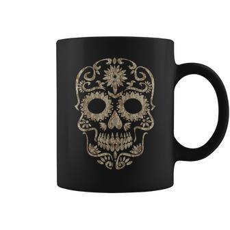 Cool Desert Camo Dia De Los Muertos Sugar Skull Camouflage Coffee Mug - Seseable