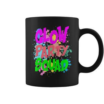 Cool Glow Party Squad Funny Colorful Glow Party Quote Coffee Mug | Mazezy