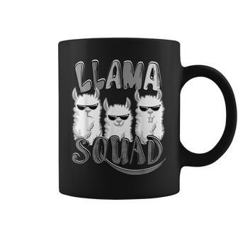 Cool Llama Squad Funny Domesticated Alpaca Group Lover Gift Coffee Mug | Mazezy
