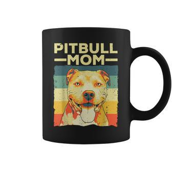 Cool Pitbull Mom For Women Girls Pitbull Owner Dog Lover Coffee Mug - Seseable