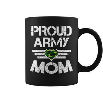 Cool Proud Army Mom Funny Mommies Military Camouflage Gift 3274 Coffee Mug - Seseable