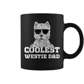 Coolest Westie Dad West Highland White Terrier Gift For Mens Coffee Mug | Mazezy