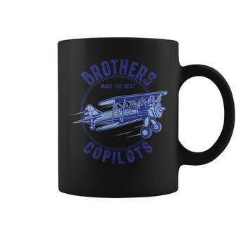 Copilots Brothers Aviation Dad Vintage Plane Coffee Mug - Seseable