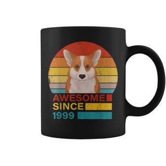 Corgi 1999 Retro Sonnenuntergang Tassen, Lustiges Vintage Geburtstagsdesign - Seseable