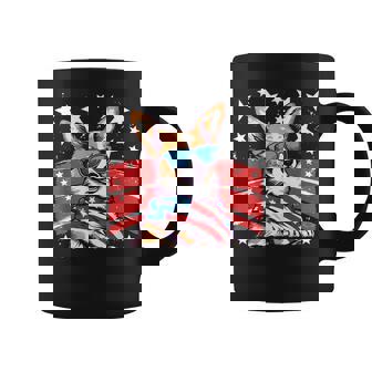 Corgi Dog 4Th Of July Anime Stars Flag Sunglasses Cute Coffee Mug | Mazezy