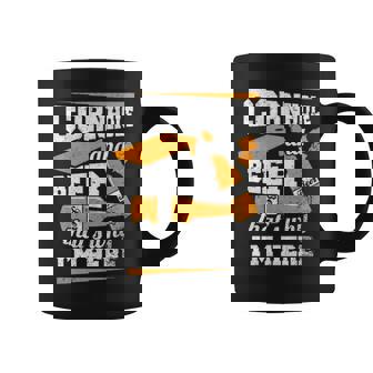 Cornhole And Beer Thats Why Im Here Funny Cornhole Coffee Mug - Seseable