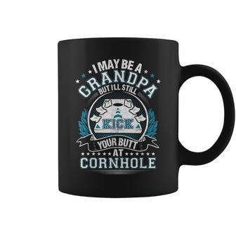 Cornhole Funny Grandpa Corn Hole Coffee Mug | Mazezy AU