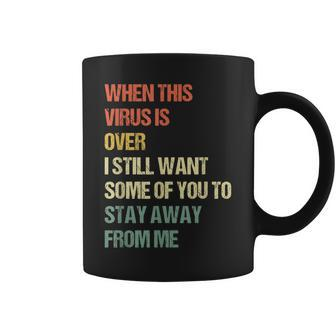 Corona Covid Virus Humorous Vintage Coffee Mug - Seseable