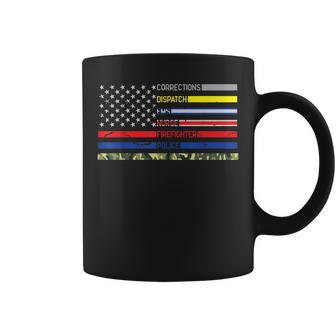 Corrections Dispatch Ems Nurse Firefighter Police Military Coffee Mug | Mazezy