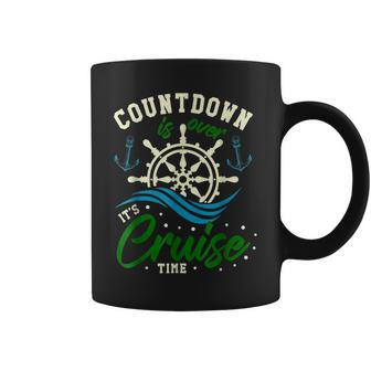 Countdown Is Over Its Cruise Time Funny Mardi Gras Cruise Coffee Mug - Seseable