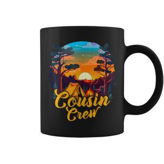 Cousin Crew Trip Retro Reunion Matching Family Camping Coffee Mug - Thegiftio UK