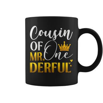 Cousin Of Mr One Derful First Birthday Party 1St Onederful Coffee Mug - Seseable