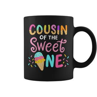 Cousin Of Sweet 1 First Birthday Matching Family Ice Cream Coffee Mug | Mazezy
