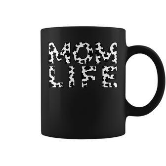Cow Print Farm Life Mom Life Mama Mothers Day Mothers Day Coffee Mug | Mazezy