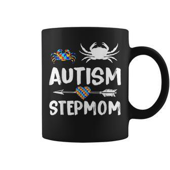Crabs Autism Step Mom Love Autism Awareness Coffee Mug - Seseable
