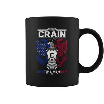 Crain Name - Crain Eagle Lifetime Member G Coffee Mug - Seseable