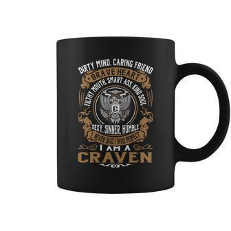 Craven Last Name Surname Tshirt Coffee Mug - Thegiftio UK