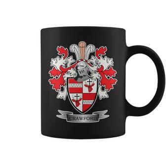 Crawford Family Crest Coat Of Arms Coffee Mug - Seseable