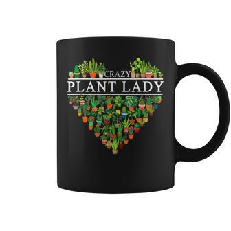 Crazy Plant Lady Funny Plant Lover Women Botanical Coffee Mug - Seseable