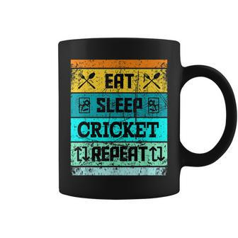 Cricket Sport Cricket Team Eat Sleep Cricket Jersey Coffee Mug | Mazezy