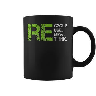 Crisis Environmental Activism Recycle Reuse Renew Rethink Coffee Mug | Mazezy