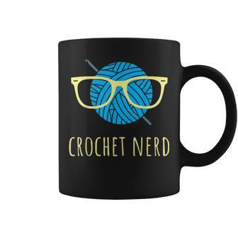 Crochet Nerd Funny Grandma Mom Crocheting Yarn Lover Gift V2 Coffee Mug - Seseable