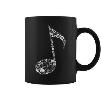 Cut Music Notes Clef Teacher Science Musical Notes Coffee Mug | Mazezy