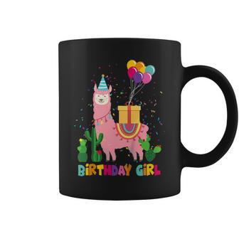 Cute Alpaca Llama Cactus Girls Birthday Gift Kids Coffee Mug | Mazezy