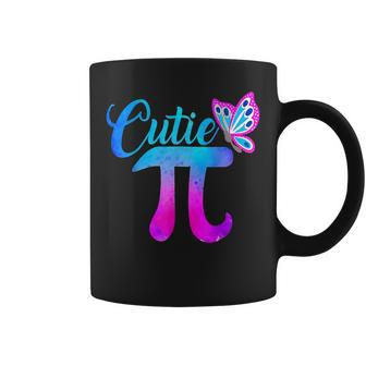 Cute & Funny Cutie Pi Math Pie Butterfly Adorable Math Pun Coffee Mug - Seseable