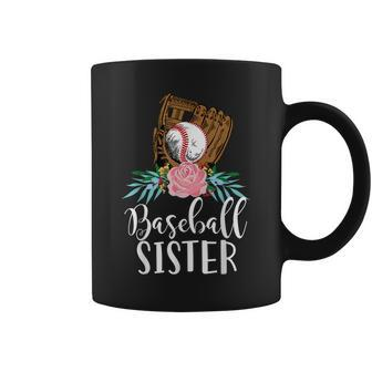 Cute Baseball Heart Player Game Team Gift Sister Brother Sis Coffee Mug | Mazezy
