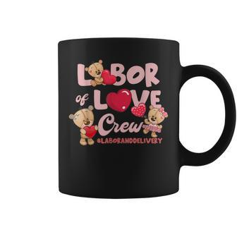Cute Bear Funny Labor And Delivery Nurse Valentines Day Coffee Mug - Seseable