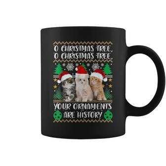 Cute Cats Christmas Kids Gifts Funny Ornaments Pajama Family Coffee Mug - Thegiftio UK
