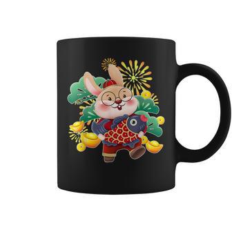 Cute Chinese Zodiac Year Of The Rabbit Lunar New Year 2023 V2 Coffee Mug - Thegiftio UK