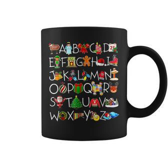 Cute Christmas Alphabet Xmas Little Things Funny Teacher Coffee Mug - Seseable