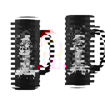 Cute Christmas Girls Women Santa Unicorn Christmas Coffee Mug - Thegiftio UK