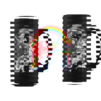 Cute Christmas Santa Riding Unicorn Xmas Girls Women Rainbow Coffee Mug - Thegiftio UK