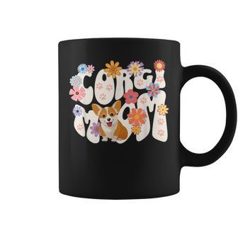 Cute Corgi Dog Mom Design Women Coffee Mug | Mazezy