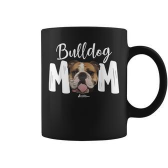 Cute English Bulldog Mom Top Funny Dog Walking For Women Coffee Mug | Mazezy